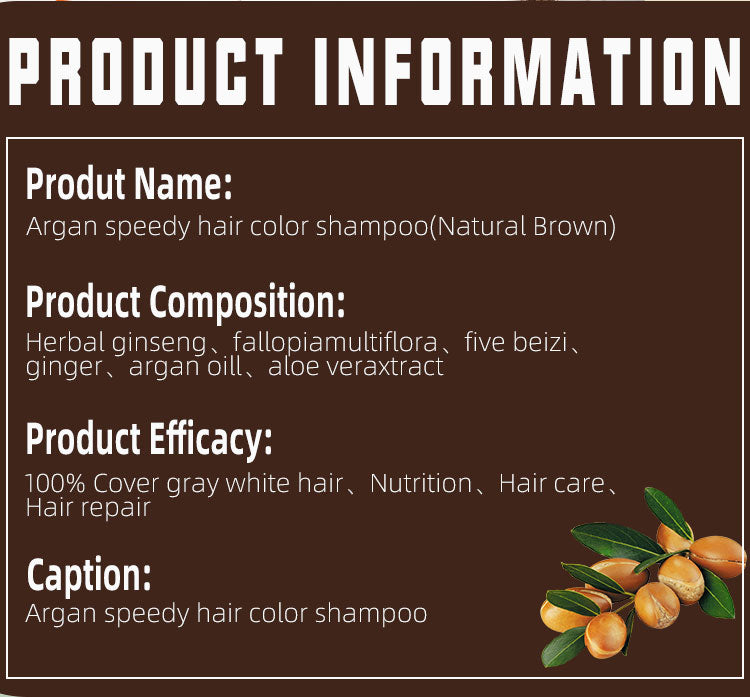 Argan Oil Black Hair Color Shampoo