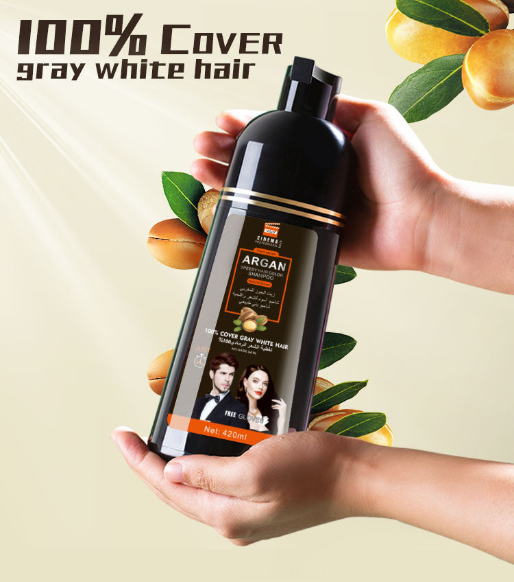 Argan Oil Black Hair Color Shampoo