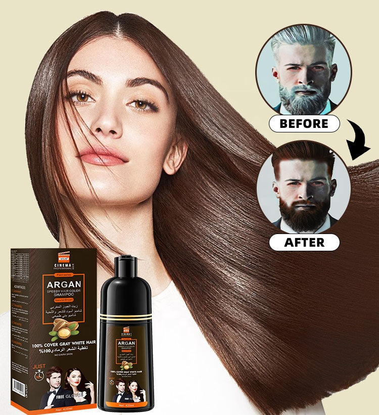 Argan Oil Black Hair Color Shampoo