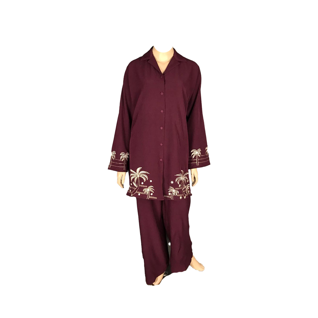 Stitched Embroidered Shirt 2 Piece